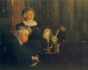 Nina Y Edvard Grieg — Peder Severin Kroyer