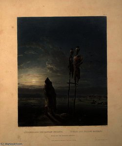 Idols Of The Mandan Indians — Karl Bodmer