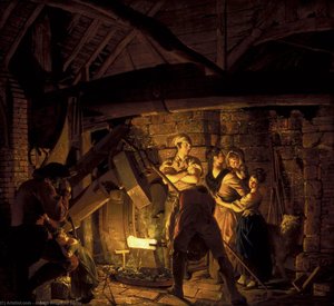 An Iron Forge — Joseph Wright Af Derby