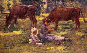 Watching The Cows — Theodore Robinson