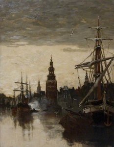 Old Watch Tower, Amsterdam — Clara Montalba