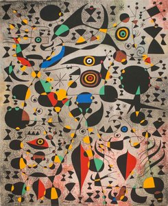 Donna Circondata Dal Volo Di Un Uccello — Joan Miró