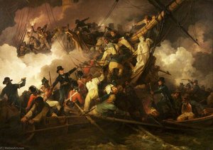 The Cutting Out Of The French Corvette 'la Chevrette' — Filipe Jímás De Loutherbůrg