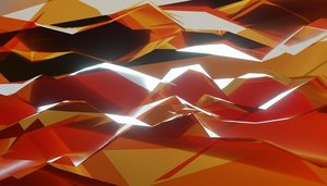 Crystalline Embers: A Monumental Fracture Of Amber Light And Shadow — Laurent Blanc