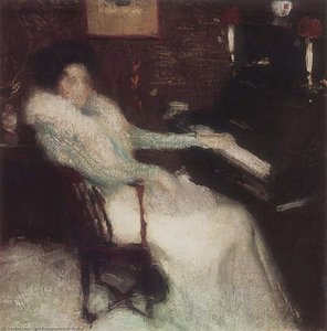 Lady By Piano — Igor Emmanuilovich Grabar