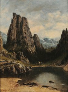 See In Einem Berggebiet — Gustave Courbet