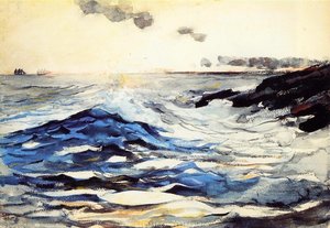 Sunset, Prout's Neck — Winslow Homer
