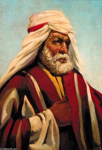An Arab In Traditional Dress — Alphonse Etienne Dinet (nasreddine Dinet)
