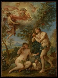 The Rebuke Of Adam And Eve — Charles-joseph Natoire