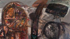 Rose Window And Fallen Warrior — Sir Robin Philipson