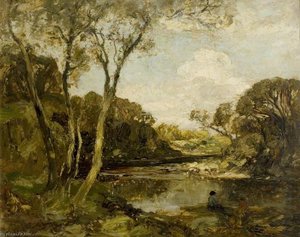 Pool On The River Dee — William Mouncey