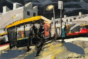 Blue Night, Yellow Roof — Kate Downie