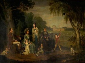 John Francis, 7th Earl Of Mar, And Family — David Allan