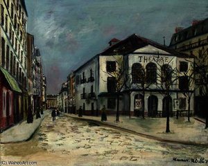 Theatre Workshop In The Snow — Maurice Utrillo