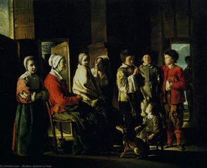 Country Interior With The Young Player Of Flageolet — (brother) Antoine Le Nain