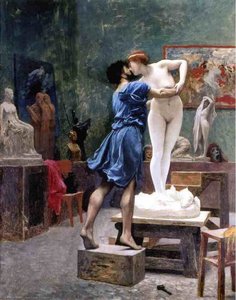 Pygmalion And Galatea (study) — Jean-léon Gérôme