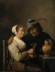 Tavern Scene — ダフィット・テニールス（若者）