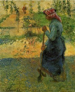 Study Of A Peasant In Open Air (also Known As Peasant Digging) — Camille Pissarro