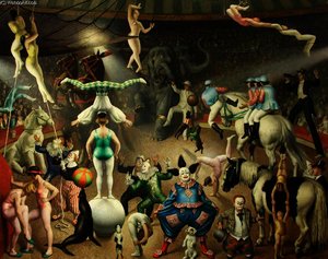 The Grand Parade; Charivari — Dame Laura Knight