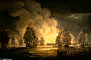 The Battle Of Algiers, 27th August — Thomas Luny