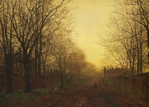 Wimbledon Park, Autumn After Glow — John Atkinson Grimshaw