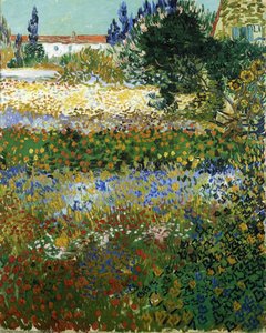 Jardín Con Flores — Vincent Willem Van Gogh