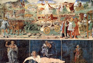 Allegory Of August: Triumph Of Ceres (detail) — Cosmè Tura