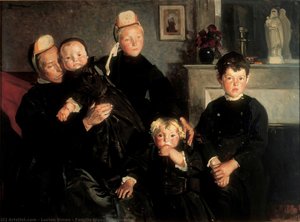 Famille Bigoudène En Deuil — Lucien Simon