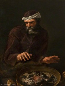 A Bearded Man Warming His Hands — Andrea Sacchi