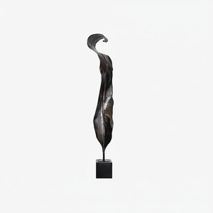Elegant Iron Sculpture - 185cm Tall Decorative Metal Art Sculpture For Living Room Hotel Lobby Home Decor