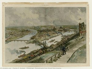 Pittsburgh, Pennsylvania From Grand View Avenue — Charles S. Graham