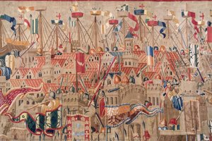 Detail Of The Tapestry “the Siege Of Asilah” — Tournai Passchier Grenier