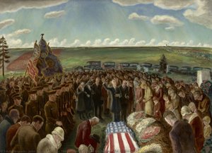 The Return Of Private Davis From The Argonne — John Steuart Curry