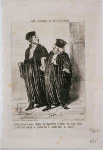 Les Avocats Et Les Plaideurs: Enfin! Nous Avons Obtenu La Séparation De Biens — Honoré Daumier