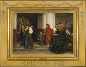 Entrance Of The Theatre — Lourens Alma Tadema