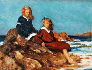 Holidays, Village Girls At Llangrannog — Christopher Williams