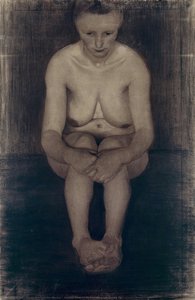 Nuda Sentada Con Piernas Cruzadas — Paula Modersohn-becker