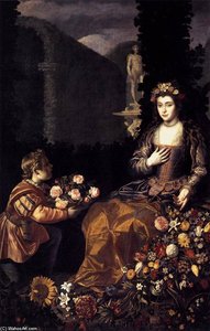 Offering To Flora — Juan Van Der Hamen Y Leon