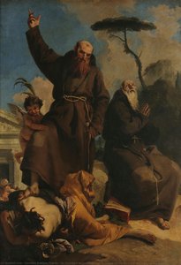 St. Giuseppe Da Leonessa And St.fedele Da Sigmaringen Stepping On Heresy — Giambattista Tiepolo