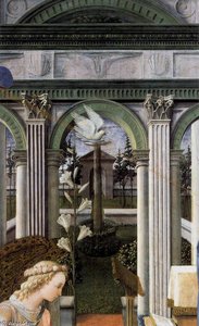 Annunciation (detail) — Filippo Di Tommaso Lippi