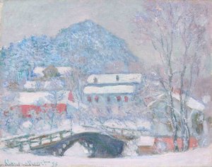 Norway, Sandviken Village In The Snow — Claude Monet