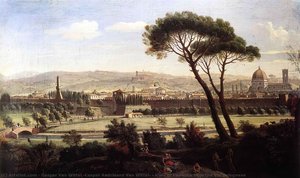 View Of Florence From The Via Bolognese — Gaspar Van Wittel