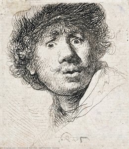 Itseläätö, Tuijottaminen — Rembrandt Van Rijn