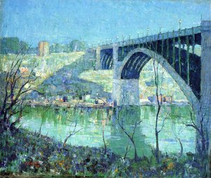 Spring Night, Harlem River — Ernest Lawson