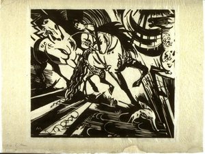 El Escuela Ecuestre — Franz Marc