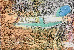 Map Of Tuscany And The Chiana Valley — Leonardo Da Vinci