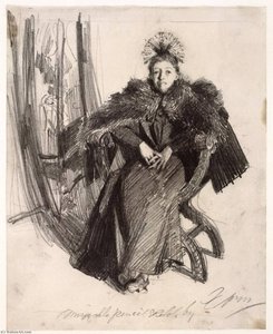 Isabella Gardner (study) — Anders Leonard Zorn