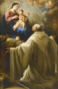 Virgin Lactans With St Bernard — Juan De Miranda
