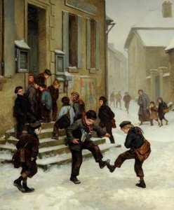 In Front Of The School — Pierre Edouard Frère