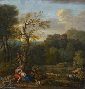 Landscape With Angelica And Medoro — John Wootton